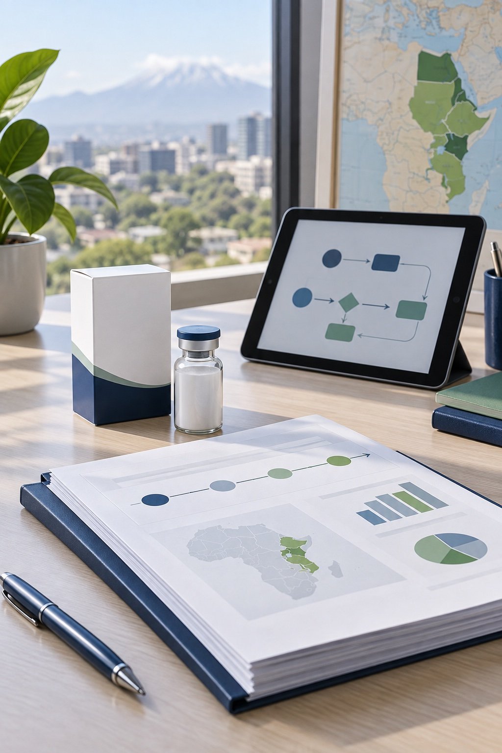 Pharmaceutical product and regulatory planning materials in a life-sciences workspace